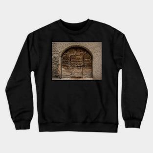 Old Door in Malcesine, Italy Crewneck Sweatshirt